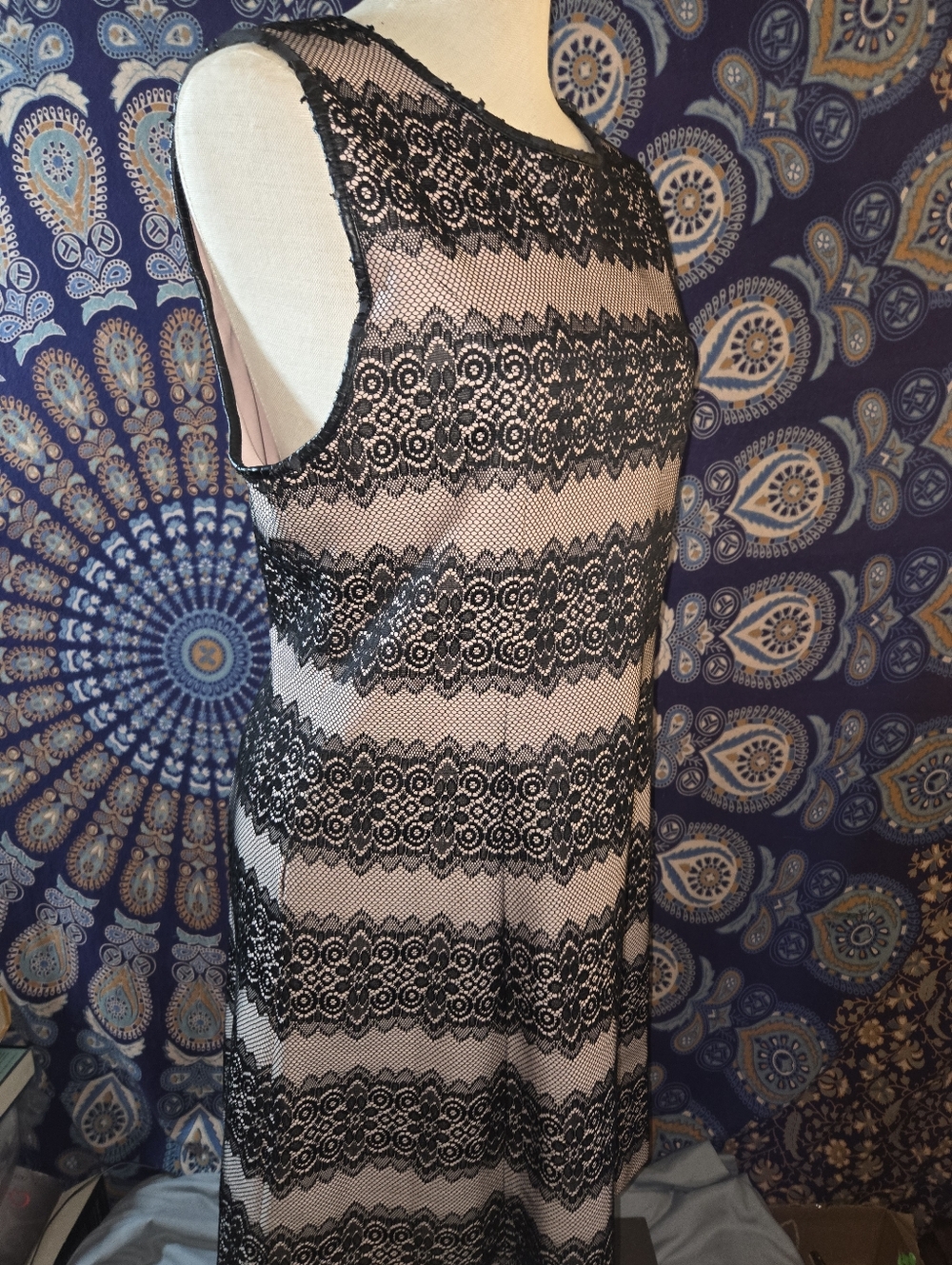 Jessica Simpson Pale Blush Top with Black Label